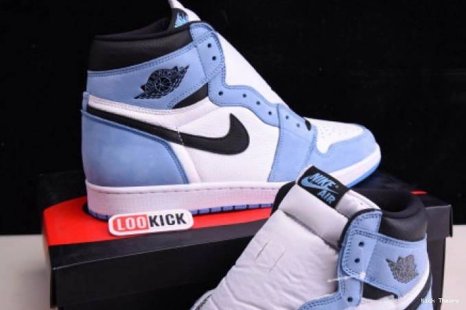 Kicked Out Shoe Store WHITE 1 UNIVERSITY 555088-134 RETRO JORDAN AIR HIGH BLUE BLACK 0723